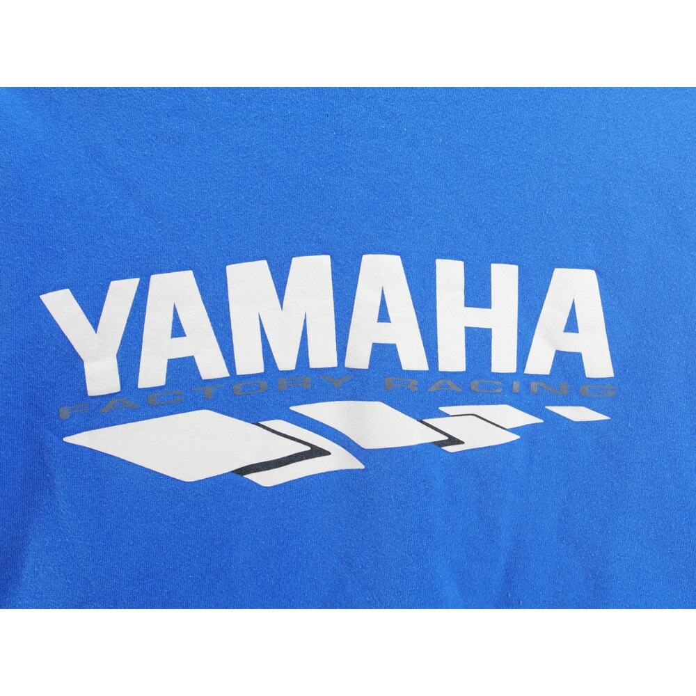 VTG 90s Yamaha Racing Crewneck Sweatshirt XL Blue Fruit of the Loom Made in USA - Picture 8 of 8